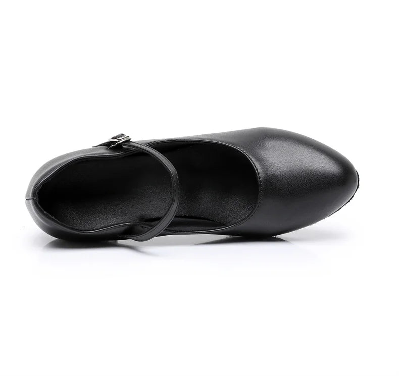 New women's dance shoes Latin party Social Dancing tango jazz elegant dance shoes closed toe black modern dance shoes 35-45