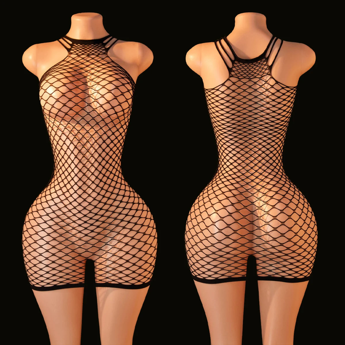 Lingerie Babydoll Mini Dress Lady Lenceria Chemises Sexy Bodysuit Mesh Body Stocking Temptation Intimate Beach Nightwear Dress