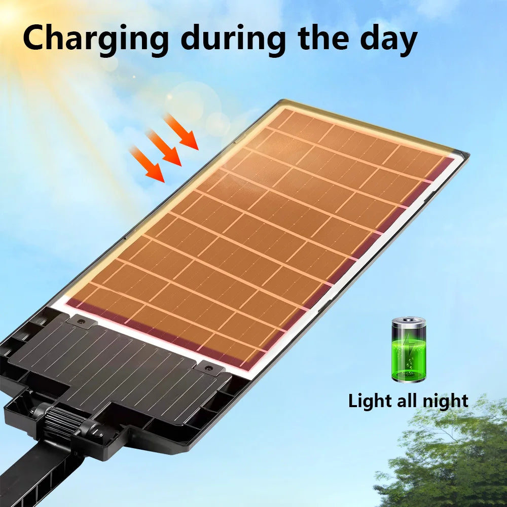 Solar Lights Outdoor Waterproof LED Solar Lamp Motion Sensor Light Remote Control Garden Accessories Outdoor Street Yard Garage