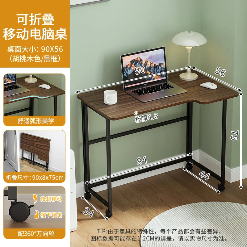 Foldable Laptop Desk for Home And Bedside Use Space-Saving Multifunctional Junior High Student Study Table