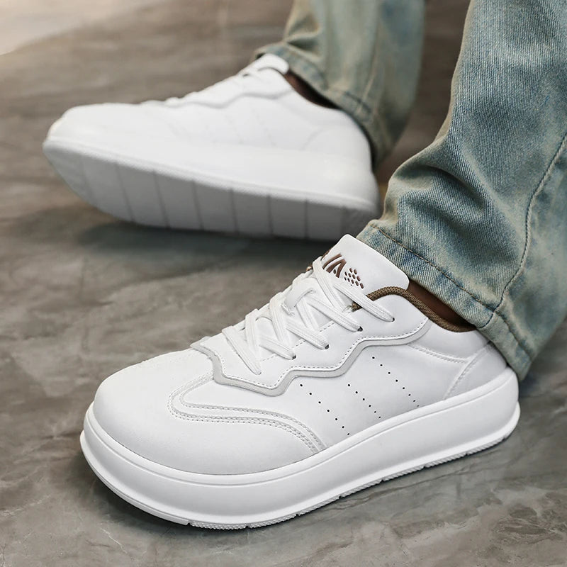 Outdoor Barefoot Shoes for Men Minimalist Comfortable Zero Soles Wide Toe Walking Shoes Platform Casual Sneakers Board Footwear