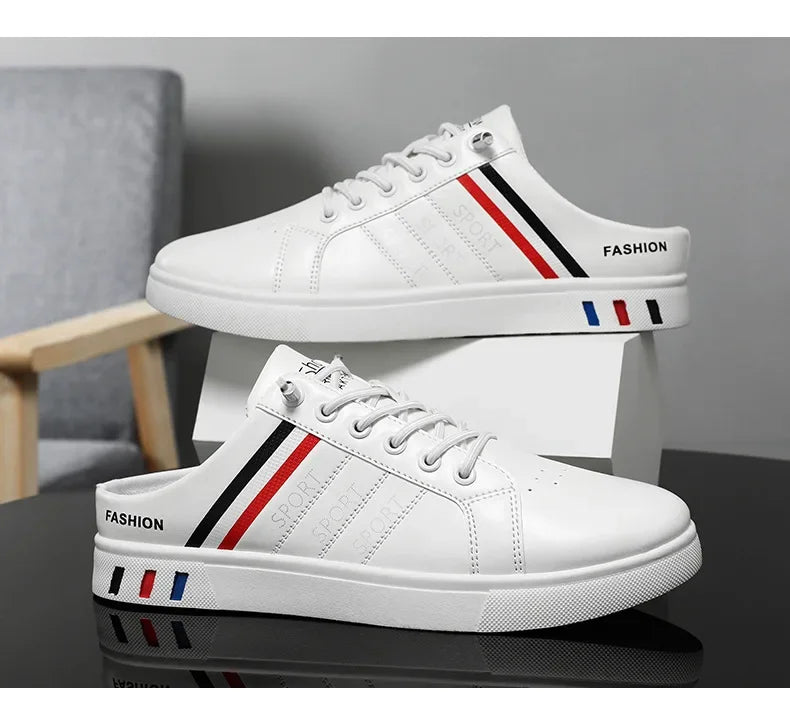 Summer Must-Haves High - End Men's Half Slippers, Fashion - Forward Flat Sneakers for Summer Designer Shoes Men