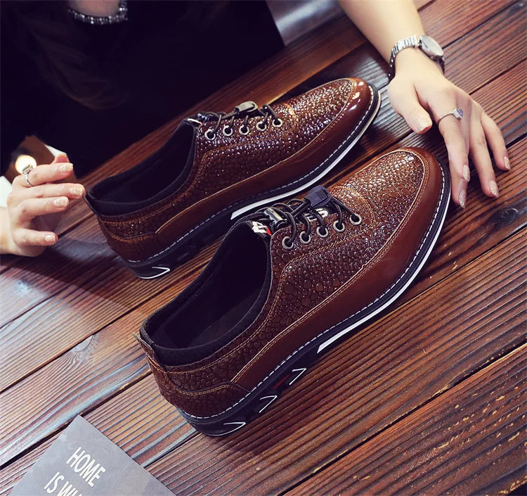 Men's Shoes Soft Bottom Soft Leather Casual Shoes New Spring Trendy Design Men's Footwear Men's Sports Shoe Zapatos Para Hombre