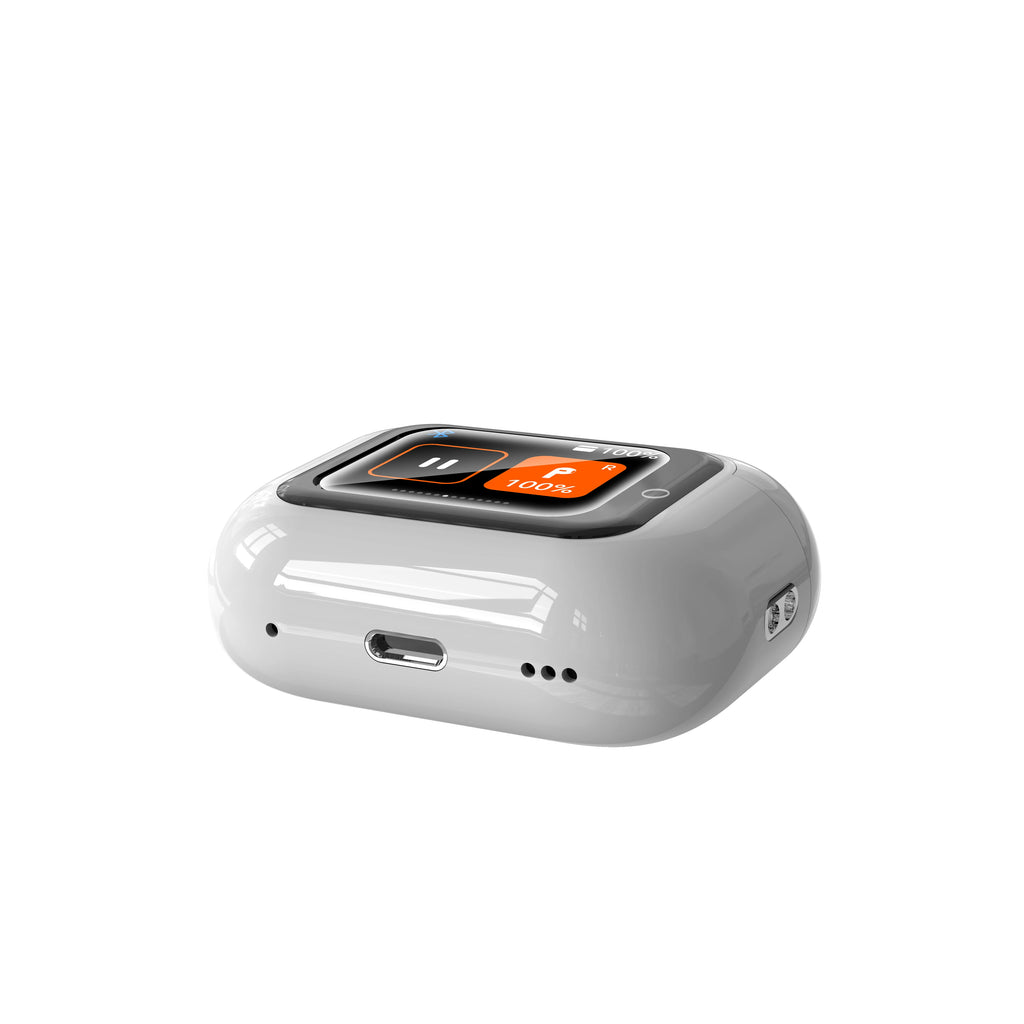 Wireless Earphones With Bluetooth 5.3 In-Ear Headphones Intelligent Noise Reduction Long Battery Life LED Color Screen Display