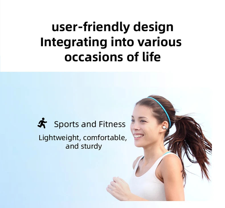 Bluetooth earphones, single ear clip on design, comfortable to wear, small and convenient in terms of bone conduction