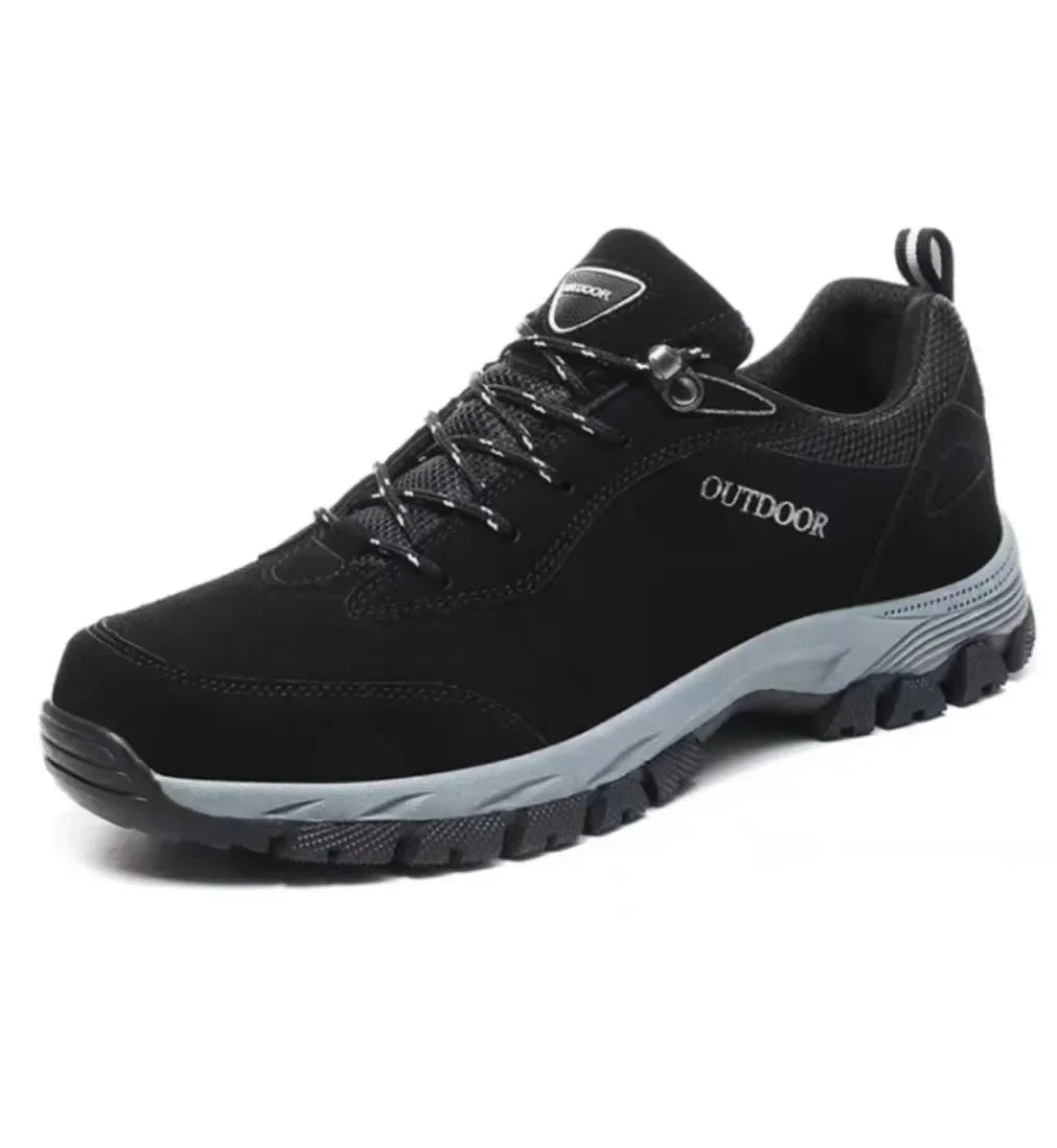 Men's Hiking Shoes Suede Leather Shoes for Men Outdoor Walking Footwear Climbing Hunting Male Sneakers New Ankle Boots Size 49