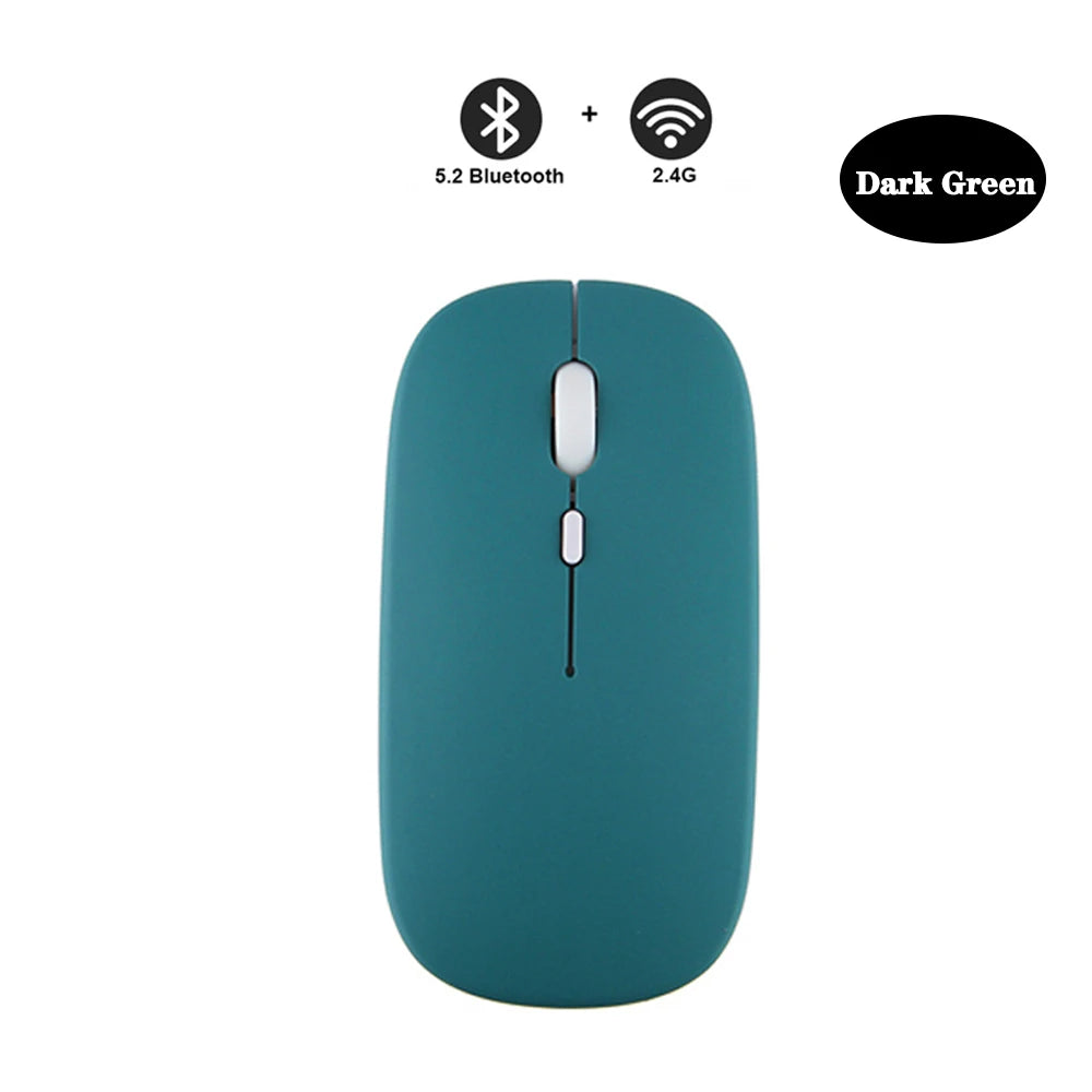 Bluetooth Mouse for Laptop/MacBook/iPad/Android PC,Rechargable Quiet Slim Wireless Mice Compatible with Windows/Linux/Tablet