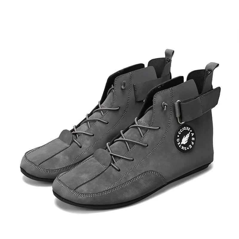 Men's Shoes Non Slip Walking Flats Comfortable Thin Bottom Lace Up Casual Shoes for Men Work Office Driving Shoes Men Footwear