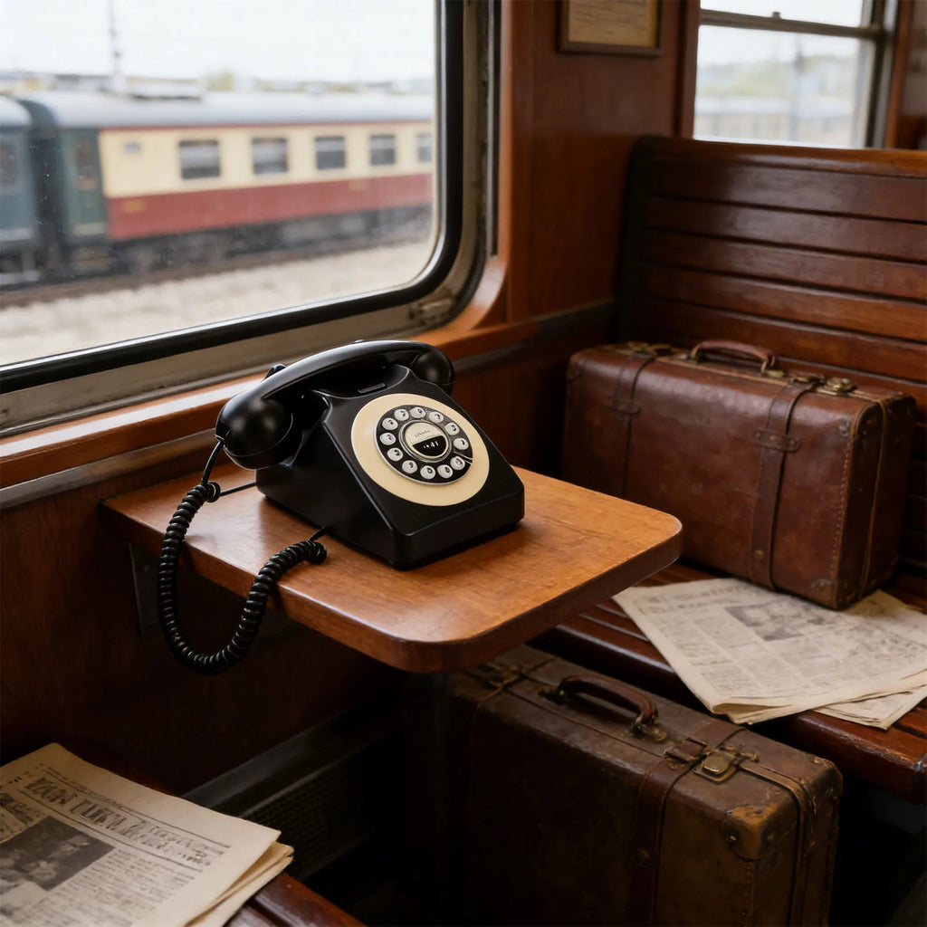 Bluetooth Retro Telephone with Handset Wireless Landline Phone for Home Support Hands Free Call and Music Playback USB Charging