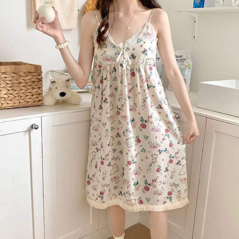 Lingerie for Women's Sleeping Women's Underwear Dress Night Dress Ladies Cute Pajamas Nightgown Ladies Hot Pyjamas Woman Nightie