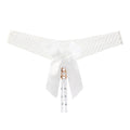 Sexy Female Llingerie  Sexy Lingerie Women's Panties Crotch Opening Transparent G-strings Thongs Hollow Out Solids Bowknot Under
