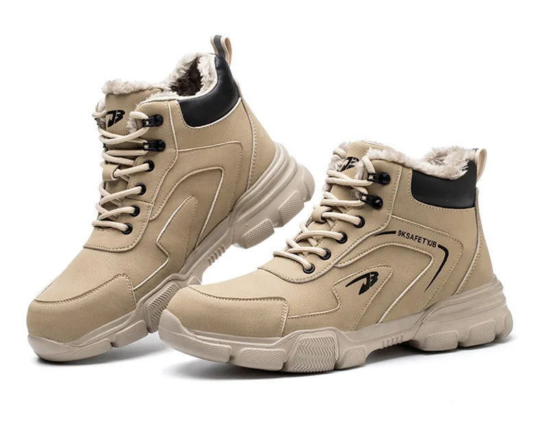 Work Safety Shoes Men Anti-smash Anti-puncture Work Sneakers Steel Toe Shoes Light Comfort Security Boots Indestructible Shoes