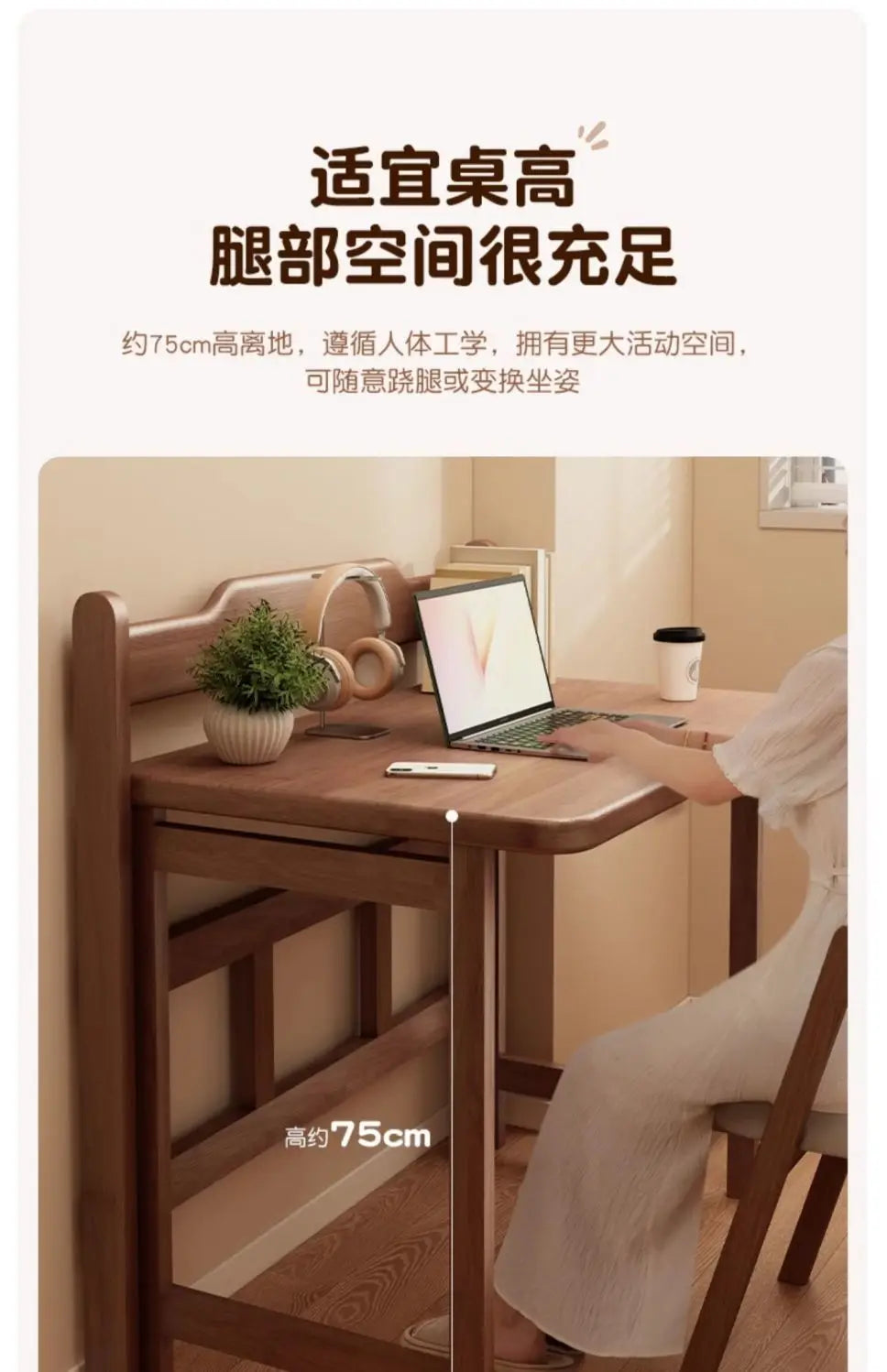 Folding desk, student home computer desk, bedroom small apartment study table, bedside writing desk, simple table
