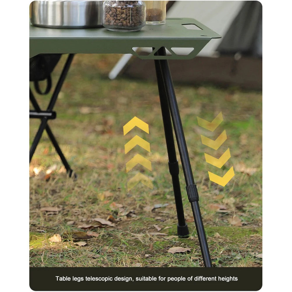 Folding Workbench Legs Metal Foldable Camping Table Legs Adjustable Height Coffee Table Furniture Legs Outdoor Travel Equipment