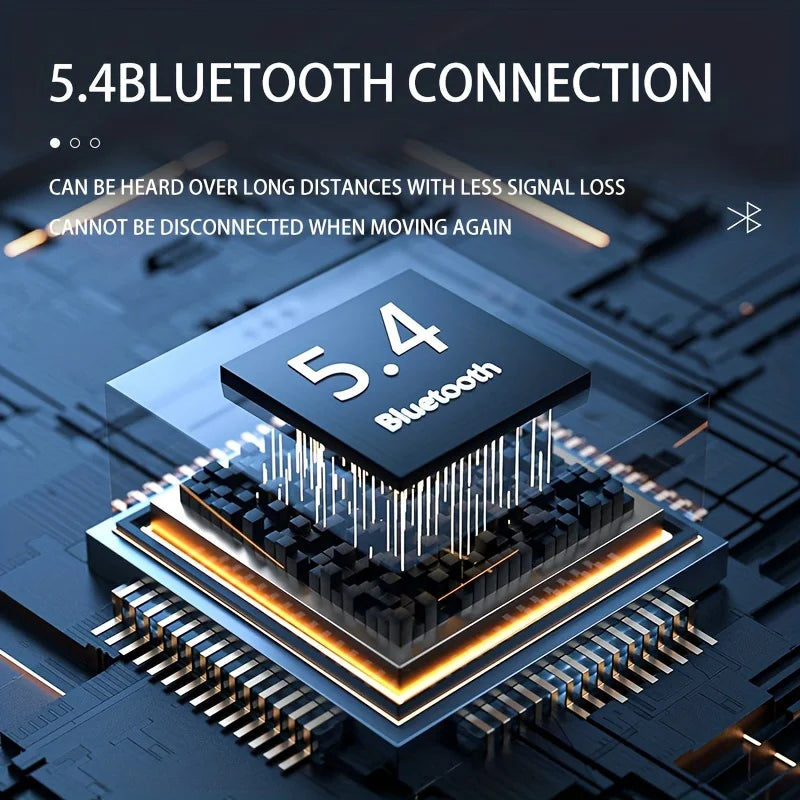 Wireless Headphone Bluetooth 5.3 Headset Hands-free Noise Control Stereo Music Earphone With Mic Work On All Smartphone