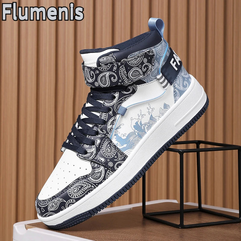 Men's sports shoes, retro star trend streetwear shoes, fashionable skateboarding shoes, couple sports casual shoes, tennis shoes