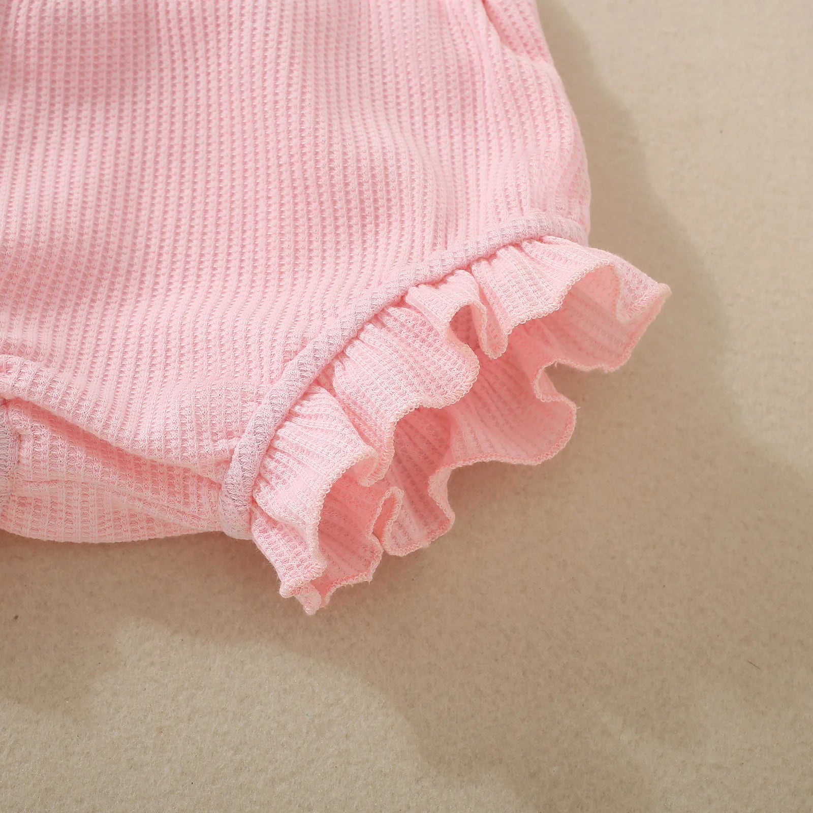 Summer baby girl summer dress pink ruffle halter with diaper pants and pink headgear three-piece set