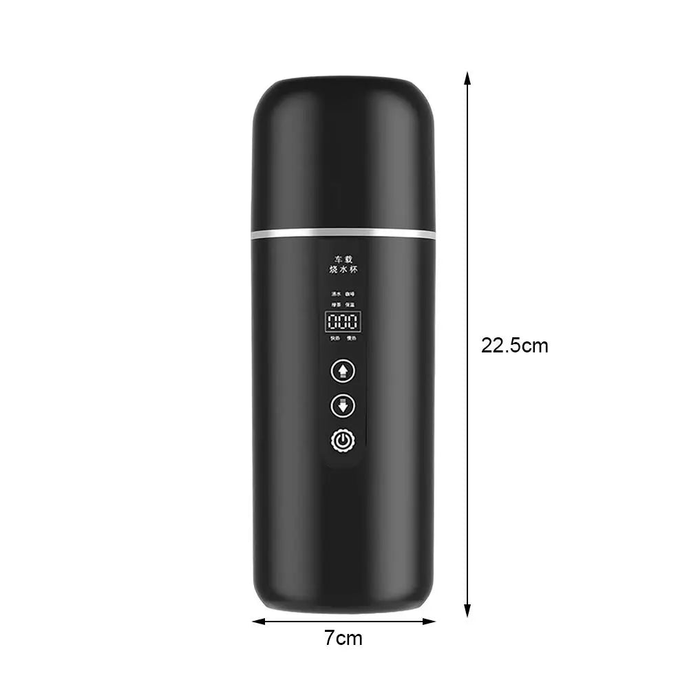 12V 24V Car Heating Cup 500Ml Electric Kettle Water Heater Boiling Mug Boiler Thermostatic Tumbler Termos Thermos Thermal Mug