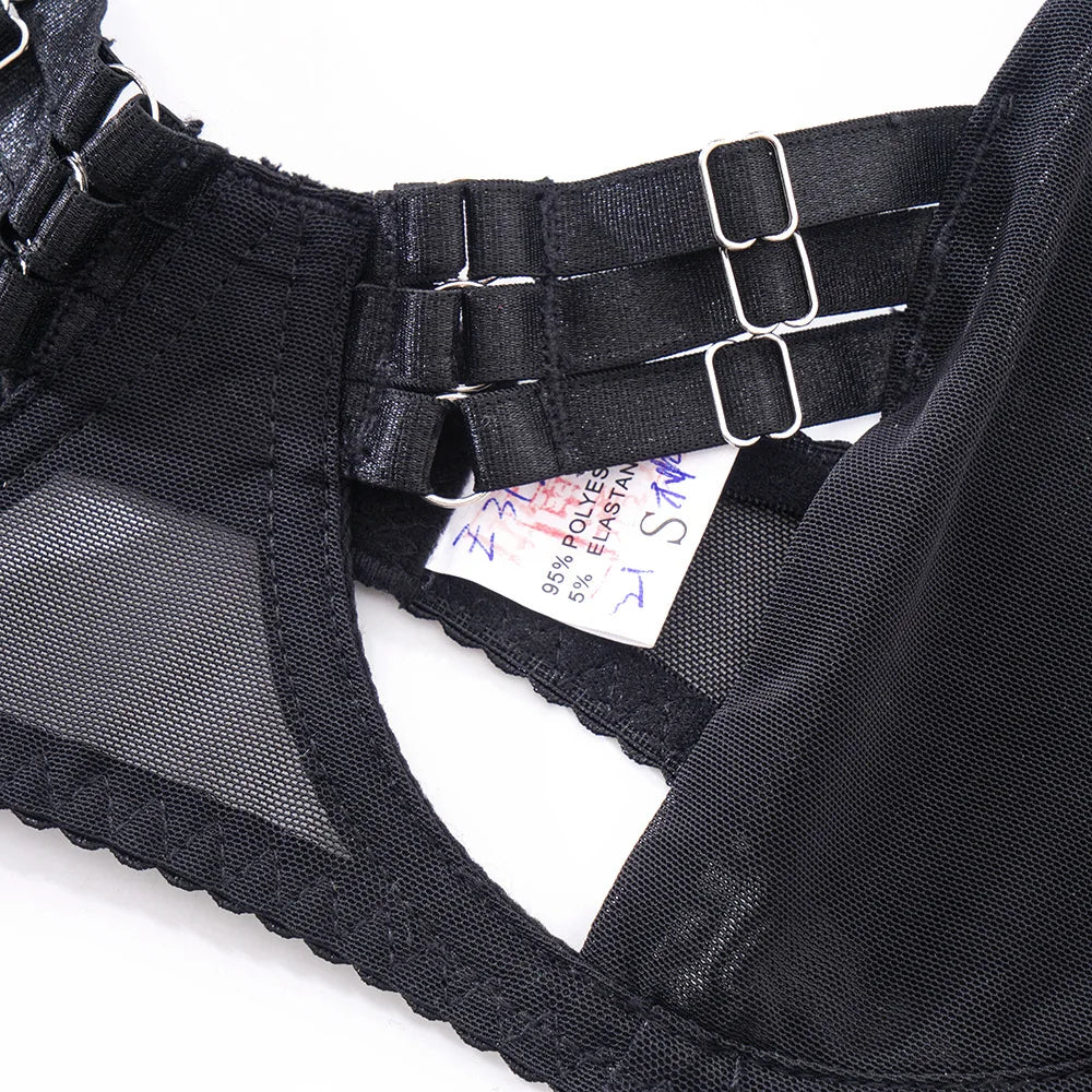 Lingerie Sexy Open Bra Crotchless Skirt See Through Lace Exotic Set Naked Women Uncensored Erotic Costume Porn Outfit
