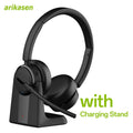 Wireless Bluetooth Headset Bluetooth 5.4 Headphones with Microphone Noise Canceling Multipoint Connect Wireless Headset for Work
