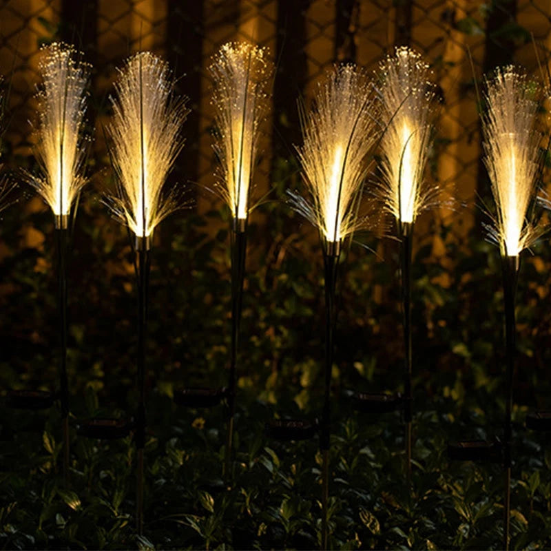 1-4 LED Solar Garden Lights Outdoor Waterproof Reed Light Solar Powered Lamp Christmas Yard Lawn Garden Decoration Path Lighting