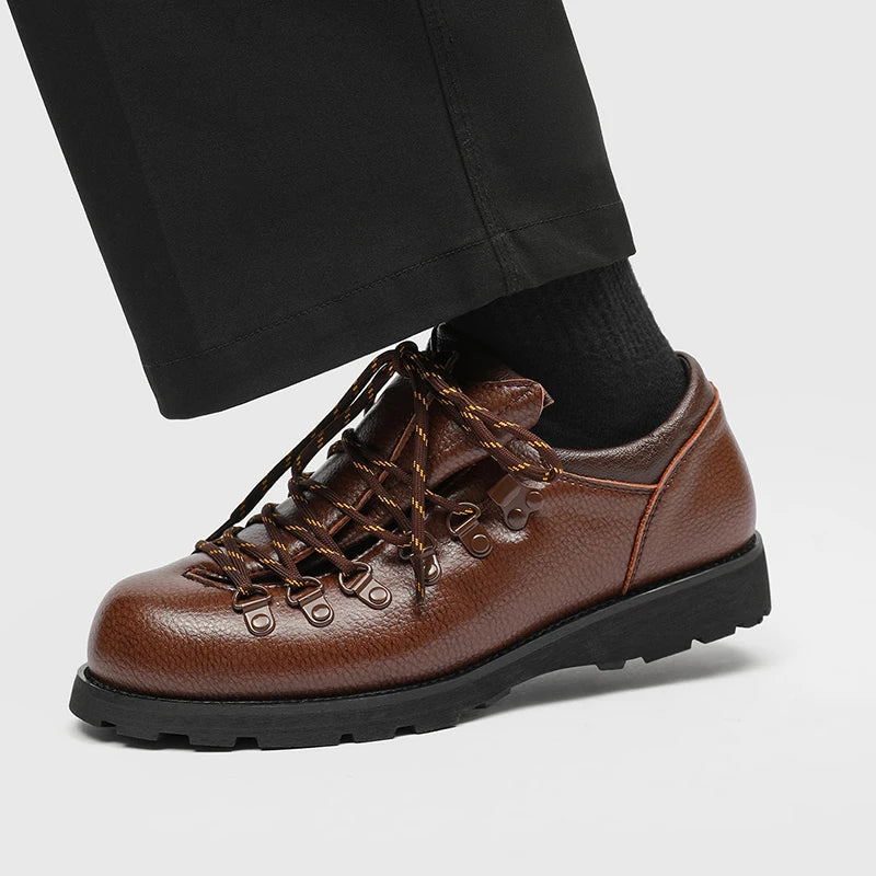 Men's Fashion Leather Shoes Classic luxury designer style Work Office Outdoor Hot selling trendy young shoes Handsome New