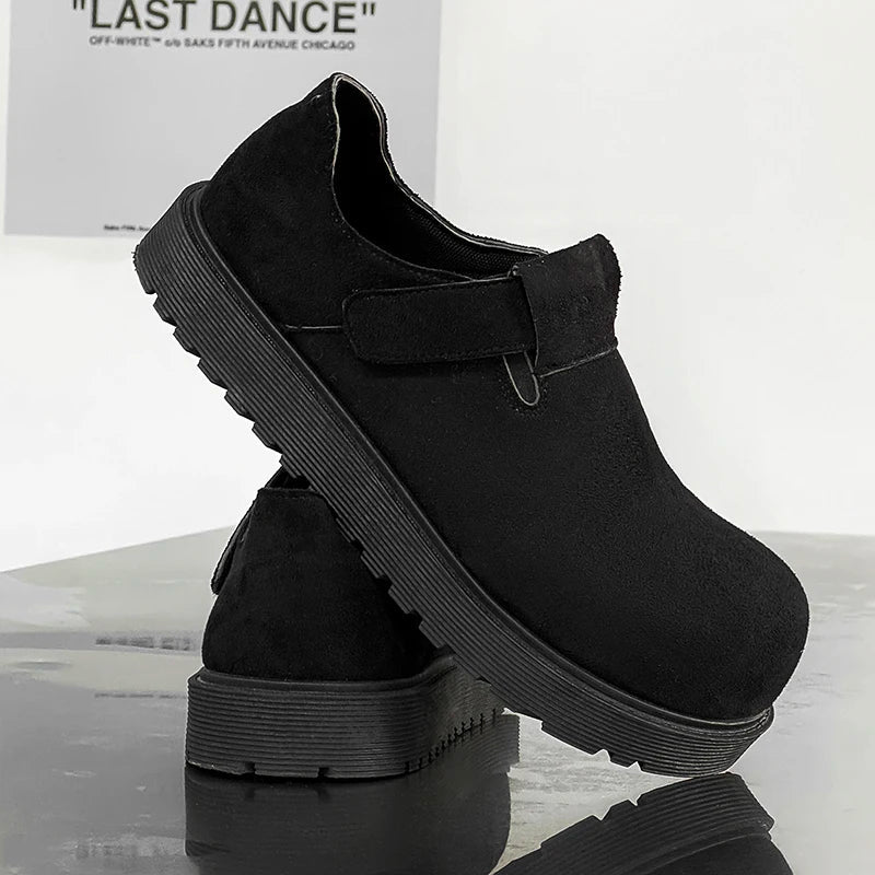 Spring and Autumn Men's Derby Shoes‌ – New Design, Height-Increasing, Stylish, Comfortable for Walking, Casual Flat-Toe Loafers