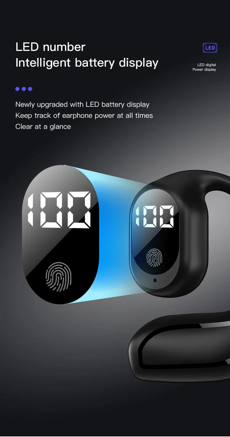 Wireless Headphone Bluetooth 5.3 Headset Hands-free Noise Control Stereo Music Earphone With Mic Work On All Smartphone