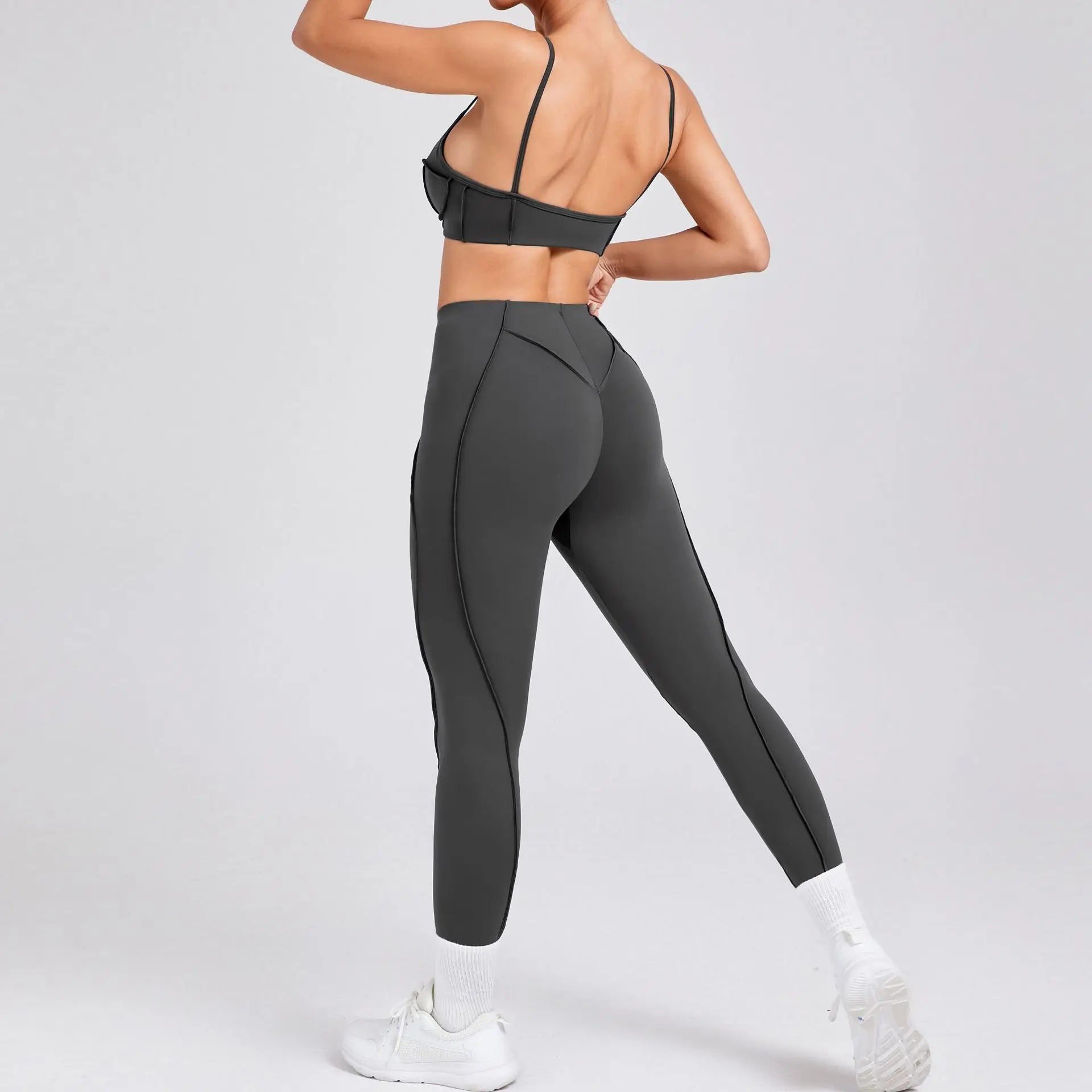 1/2 Pcs Yoga Bra Sets for Women Gym Suit Fitness Outfit High Waist Workout Leggings Activewear