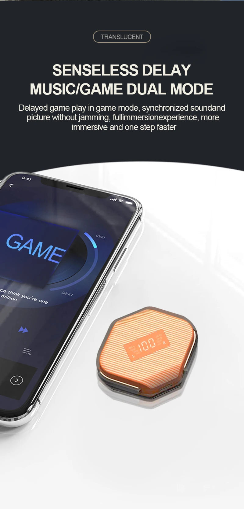 Wireless Bluetooth 5.3 Earphone With LED Screen HIFI ENC Call noise reduction Earbuds In-ears Headphones Gaming Headset With mic