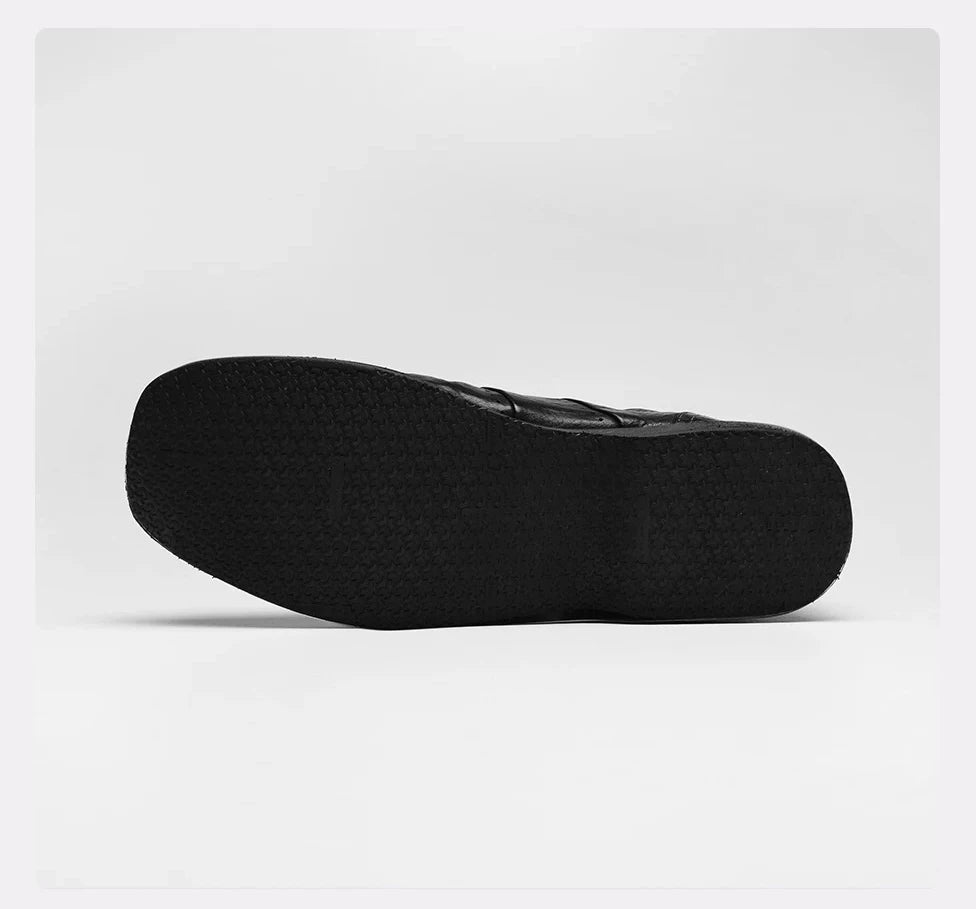 New high-end black training shoes men's casual shoes minimalist handmade horsehide suede boxing shoes trendy
