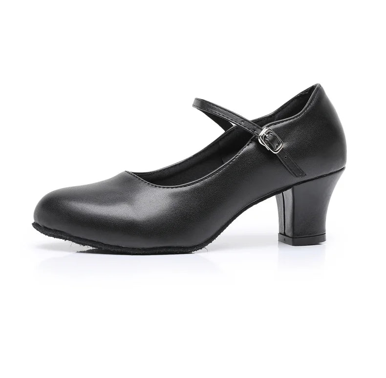 New women's dance shoes Latin party Social Dancing tango jazz elegant dance shoes closed toe black modern dance shoes 35-45