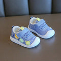 Toddler Girls Walking Shoes Toes Capped Kids Casual Shoes Breathable 2024 New Fashion Children Flat Shoes with Cute Bears Sweet