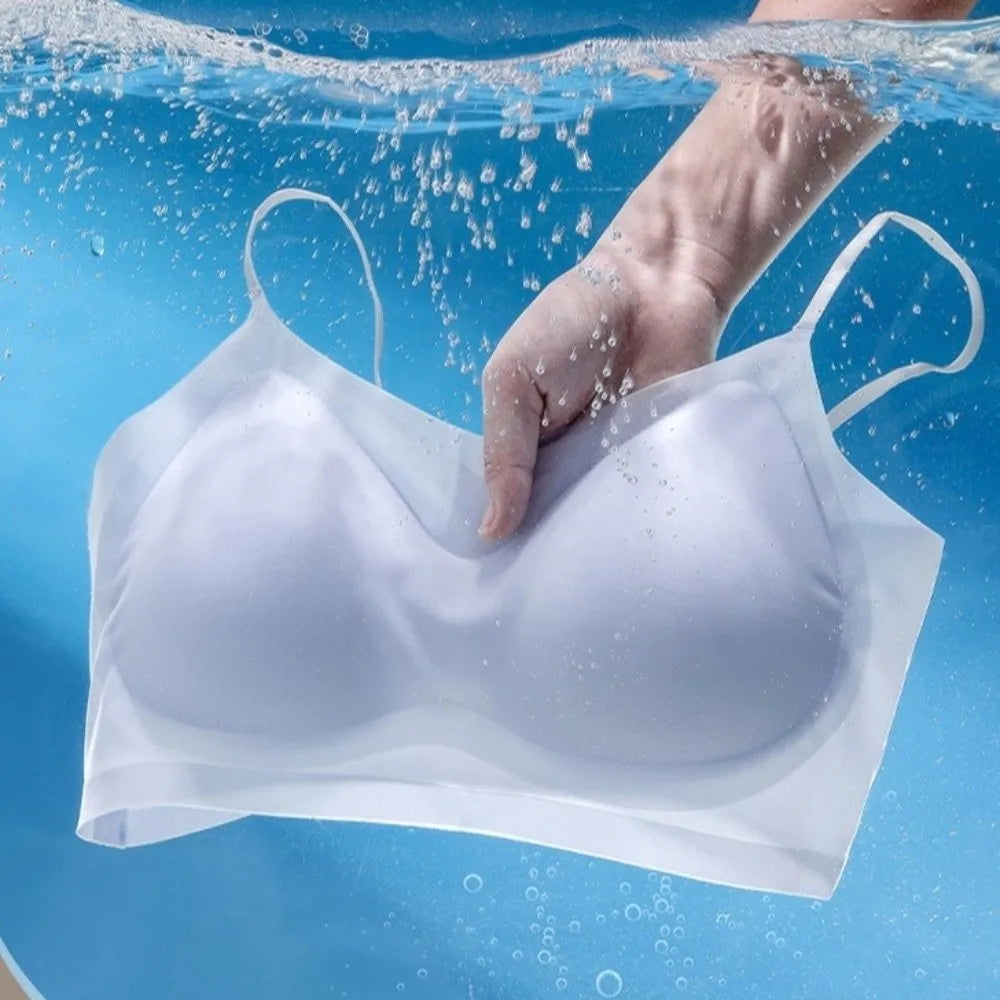Lingerie Close-fitting Seamless Bra Shockproof Beautiful Back Brassiere for Women Anti-sagging Wireless Deep V Bra Girls