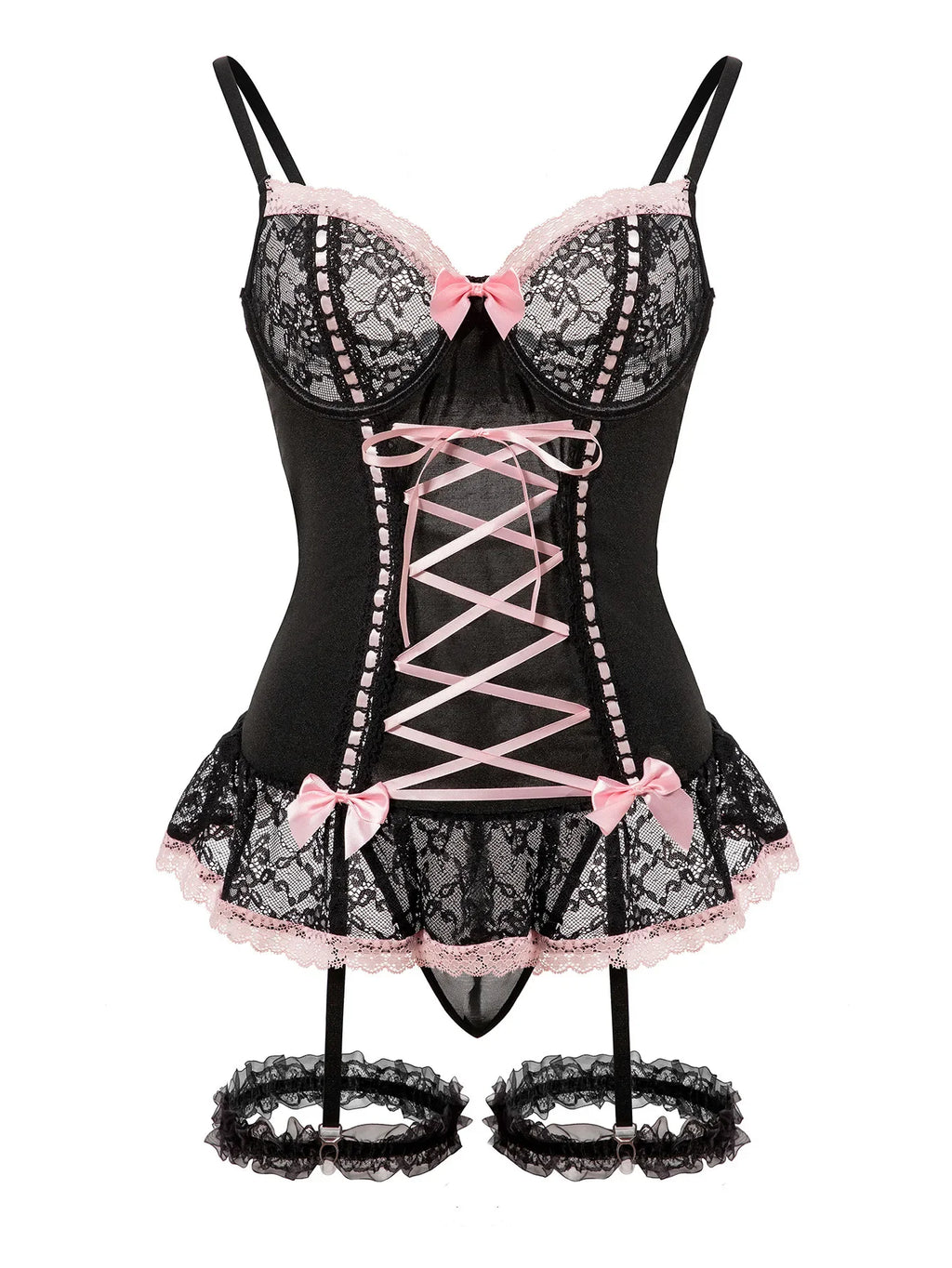 Women's Sexy Bra Set Erotic Underwear Set Porno Lingerie Lace Bralette Bra and Panty Garter Set Sex Hot Erotic Sleepwear