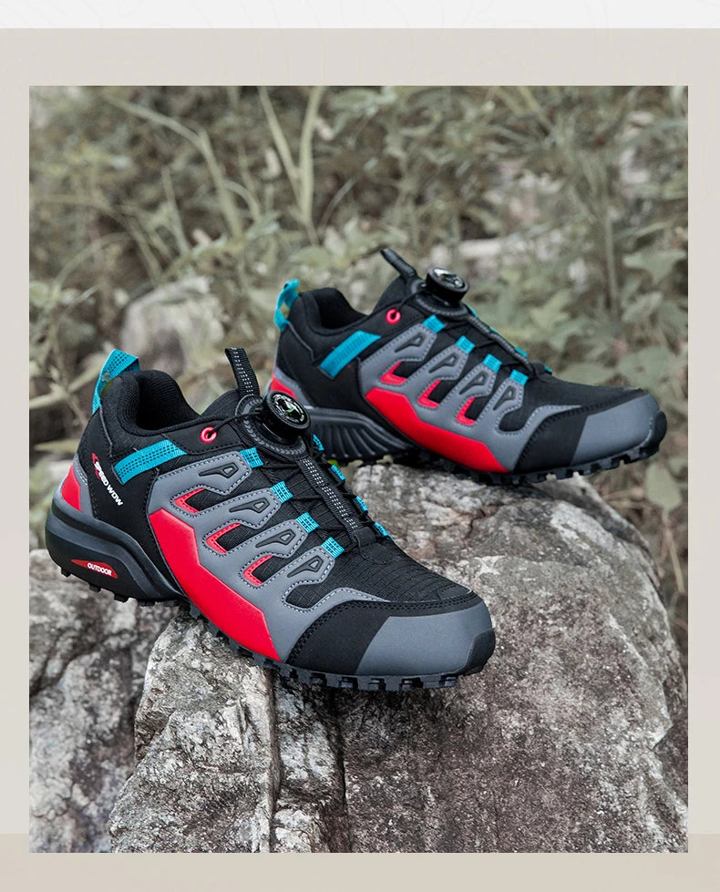 Men's Hiking Shoes Suede Leather Outdoor Shoes Wear-resistant Men Trekking Walking Hunting Tactical Sneakers