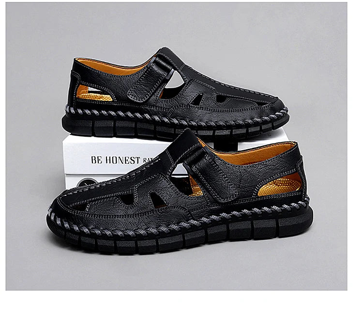 Handmade Men's Shoes Outdoor Shoe Men Casual Men Shoes Breathable Suede Leather Shoe Anti-Skid Walking Shoe Hot Sale Footwear
