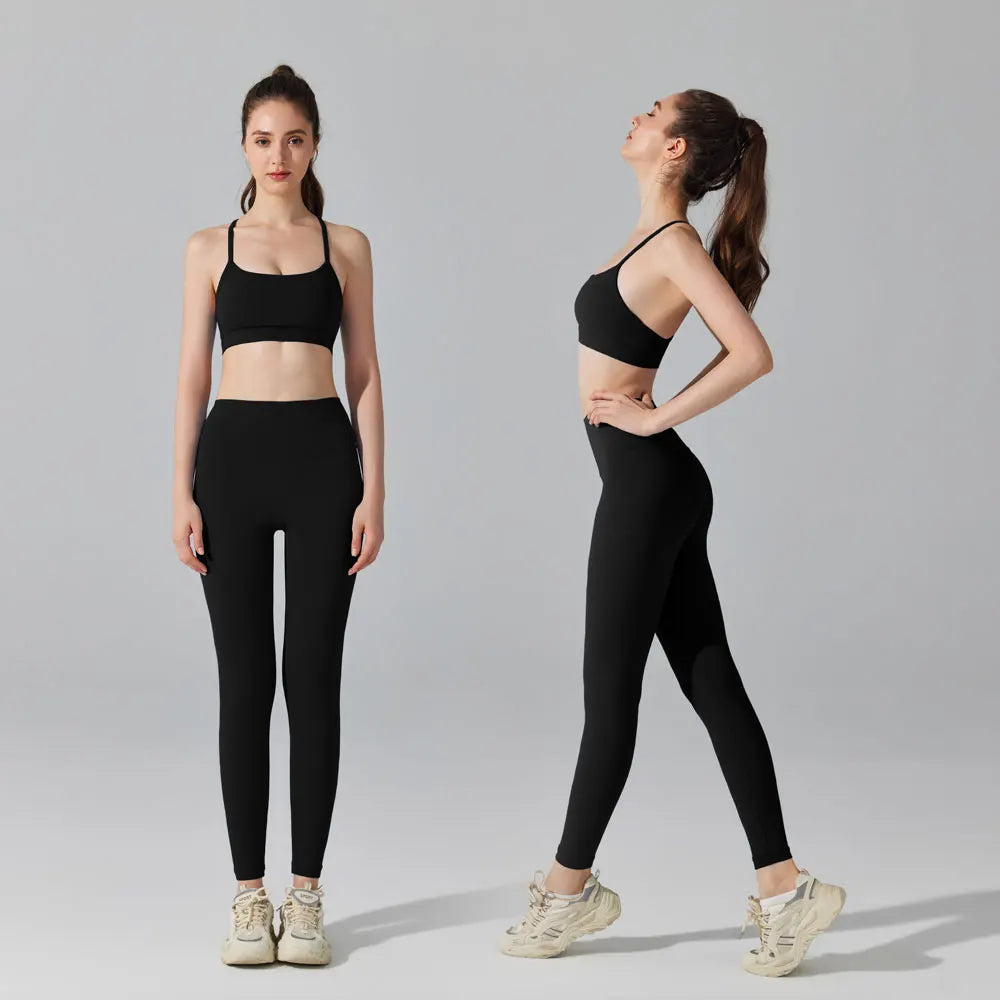 Activewear Set 2-Piece: Sports Bra & High Waist Leggings, Workout Outfit for Yoga, Running, Fitness & Gym Clothing for Women’s