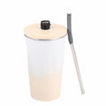 Creative Travel Insulated Tumbler Vacuum Insulated with Straw Stainless Steel Thermal Mug Leak Proof 600ML Fashion Thermos Cup