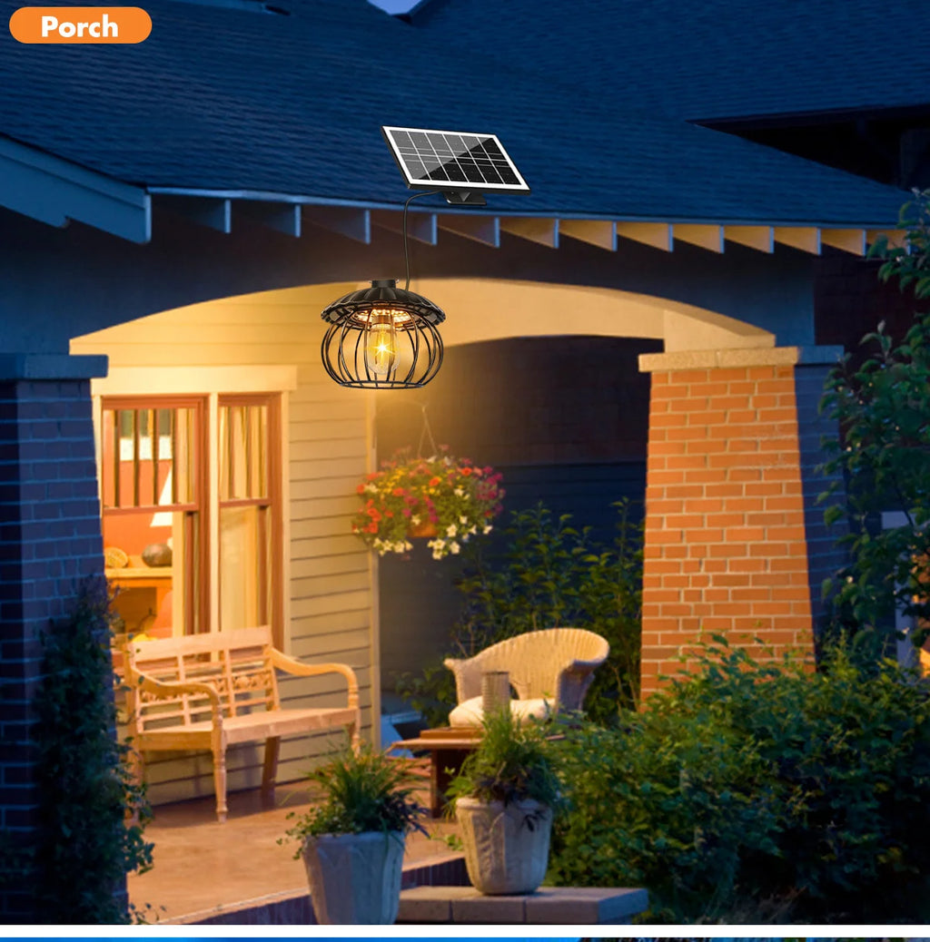 Solar Shed Light Outdoor Solar Pendant Light Indoor Outdoor Motion Sensor Timer Waterproof Gazebo Yard Garage Patio Chicken Coop