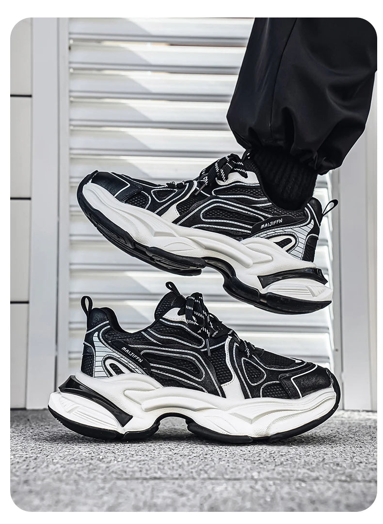 Men's Casual Sports Shoes New Arrivals for Autumn and Winter Retro Old-style Sneakers Anti-slip and Durable Sports Running Shoes