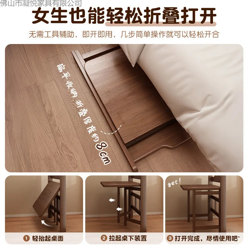 Folding desk, student home computer desk, bedroom small apartment study table, bedside writing desk, simple table