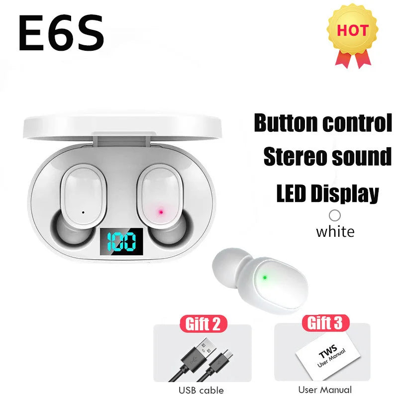 Bluetooth 5.0 Earphones Wireless Bluetooth Headset HiFi Noise Cancelling Headsets With Microphone Headphones For iPhone Xiaomi