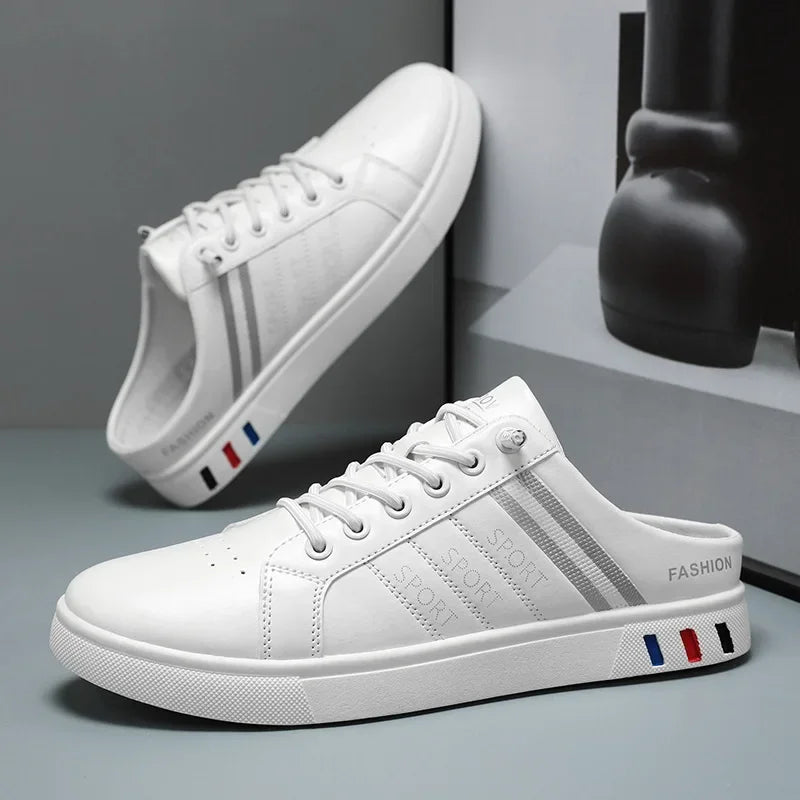 Summer Must-Haves High - End Men's Half Slippers, Fashion - Forward Flat Sneakers for Summer Designer Shoes Men