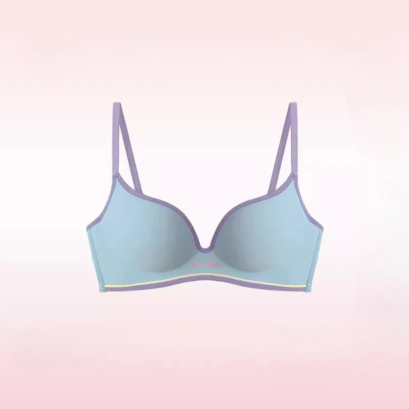 Push Up Seamless Bra for Small Chest | Colorful Dopamine Padded Bralette | Comfort Lift & Sexy Look for Women  Bra and Panty Set