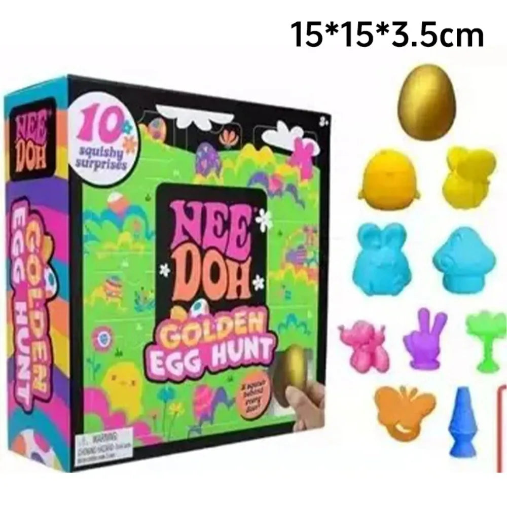 Needoh Golden Egg Treasure Hunt Blind Box Needoh Fidget Toys Anti-stress Sensory Squeeze surprises Toy Gifts