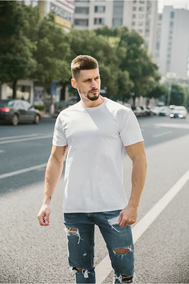 Summer New Custom T-shirt Women and Men Custom Printed 100% Cotton Short-sleeved Logo Photo You Designed Brand Text Personalized
