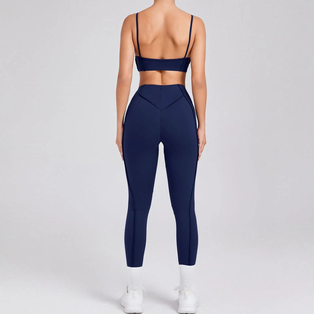 1/2 Pcs Yoga Bra Sets for Women Gym Suit Fitness Outfit High Waist Workout Leggings Activewear