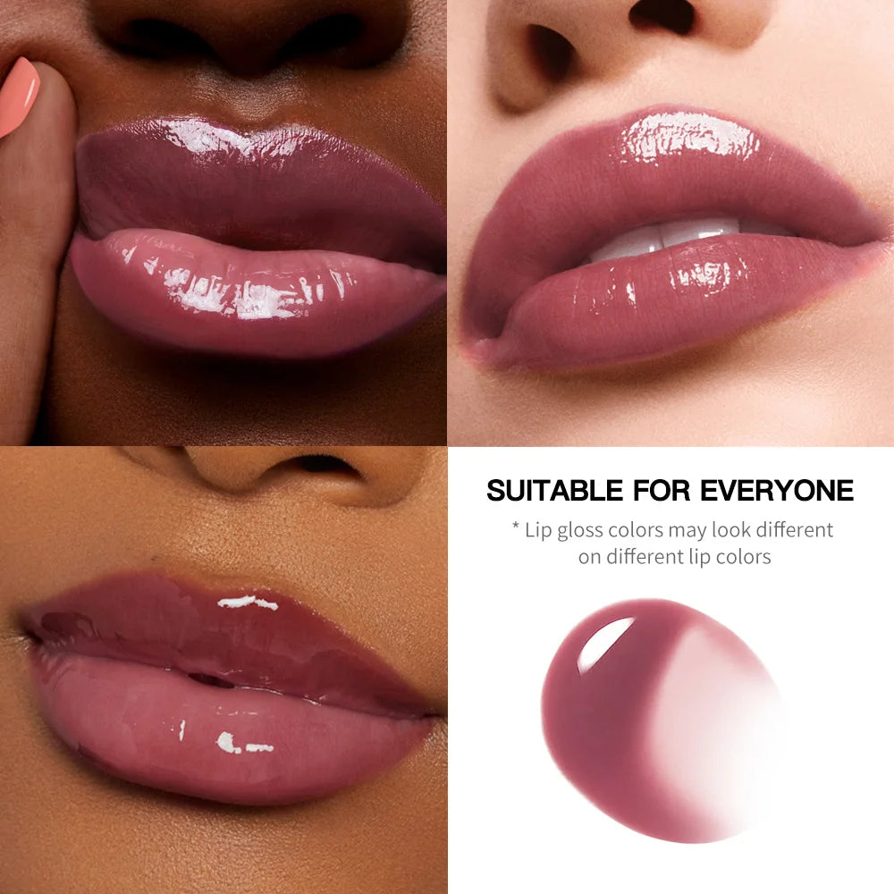 Lakerain Lip Gloss Butter  Long Lasting Non-stick  Beauty Waterproof Lip Stain Makeup Plumping Hydrating Lip Gloss Cosmetics