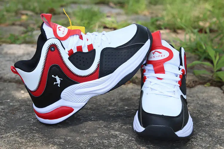Men's High-Top Basketball Shoes New Wear-Resistant Sports Sneakers Athletic Outdoor Casual Training Boots